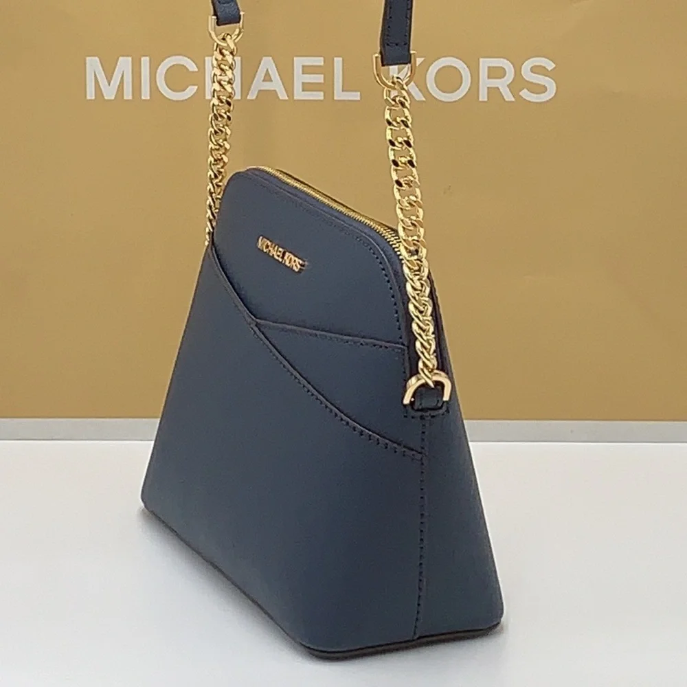 MICHAEL KORS JET SET TRAVEL DOME XCROSS XBODY NAVY COLOR